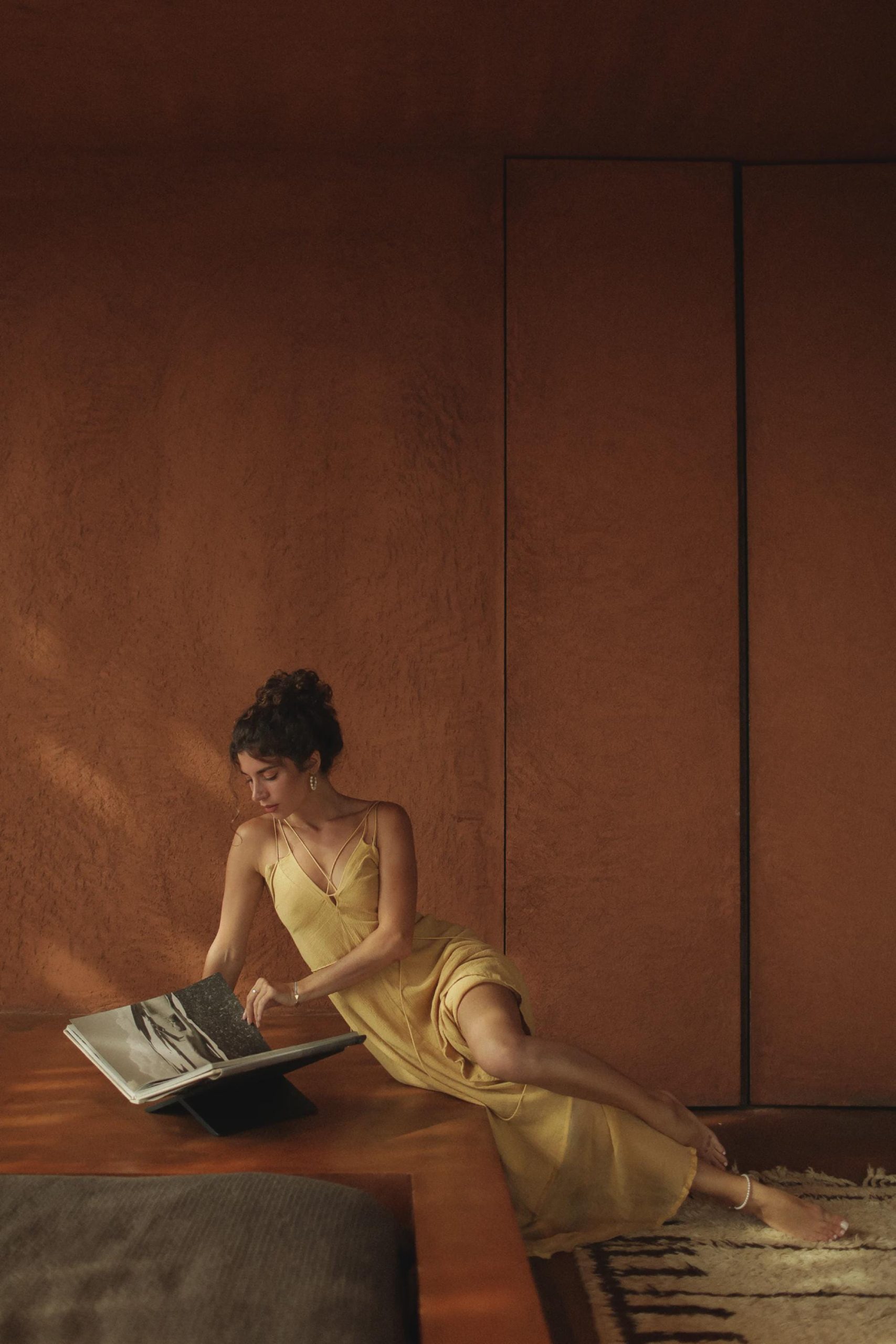 Yellow Gold Padma Dress Bohemian Goddess Beach Resort