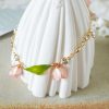 Lily Valley Flower Bracelet Original Handmade Copper Wire