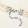 Tiny Freshwater Pearl Choker Necklace 3 Layered Thin